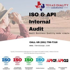 Internal Audit, ISO Auditor, API Auditor