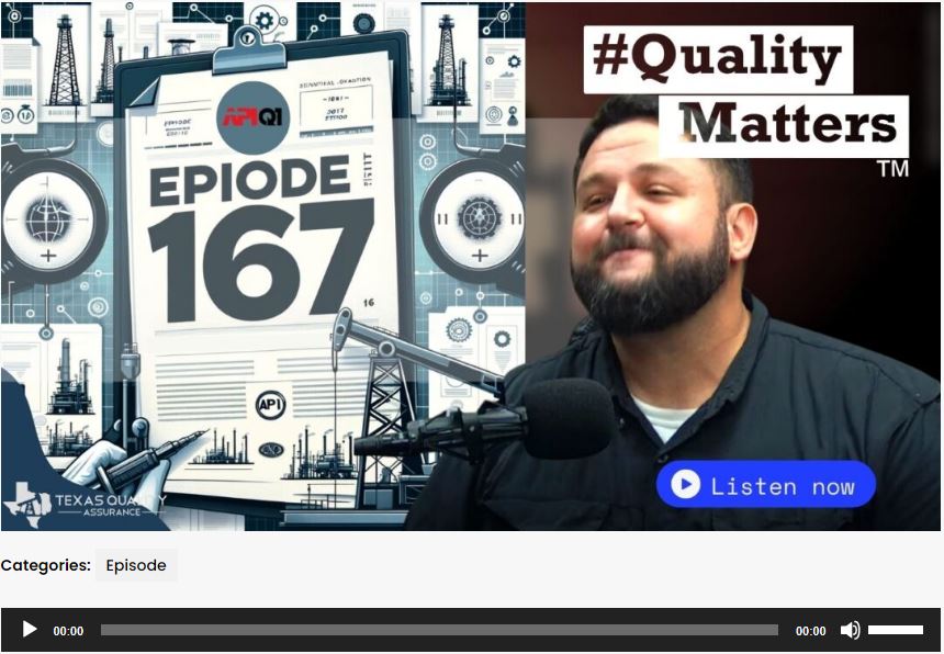 API Q1 #QualityMatters Podcast