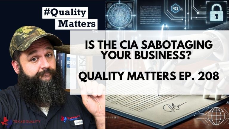 Is the CIA sabotaging your business? #QualityMatters